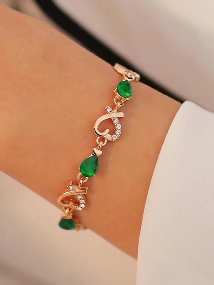 Bracelet Ajustable en Forme de Cœur