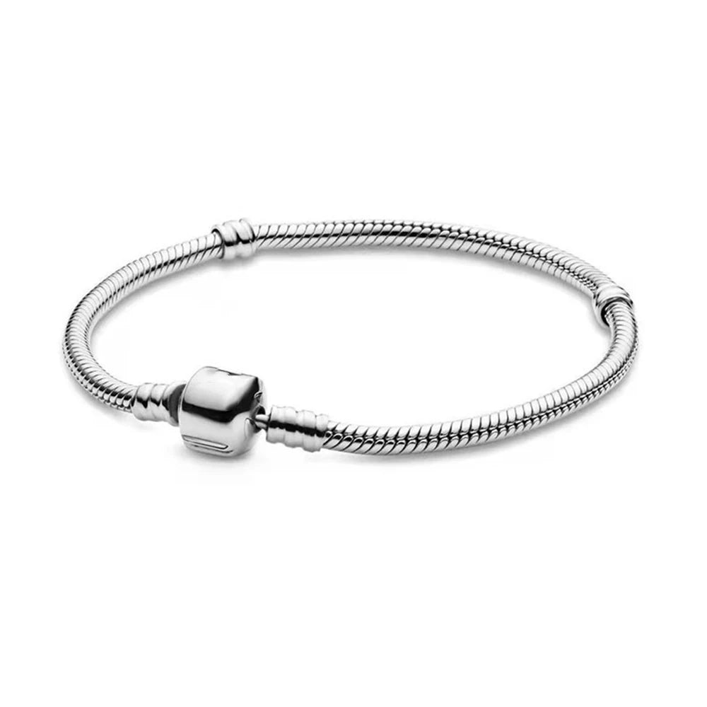 Bracelet en Argent 925 avec Fermoir Cœur